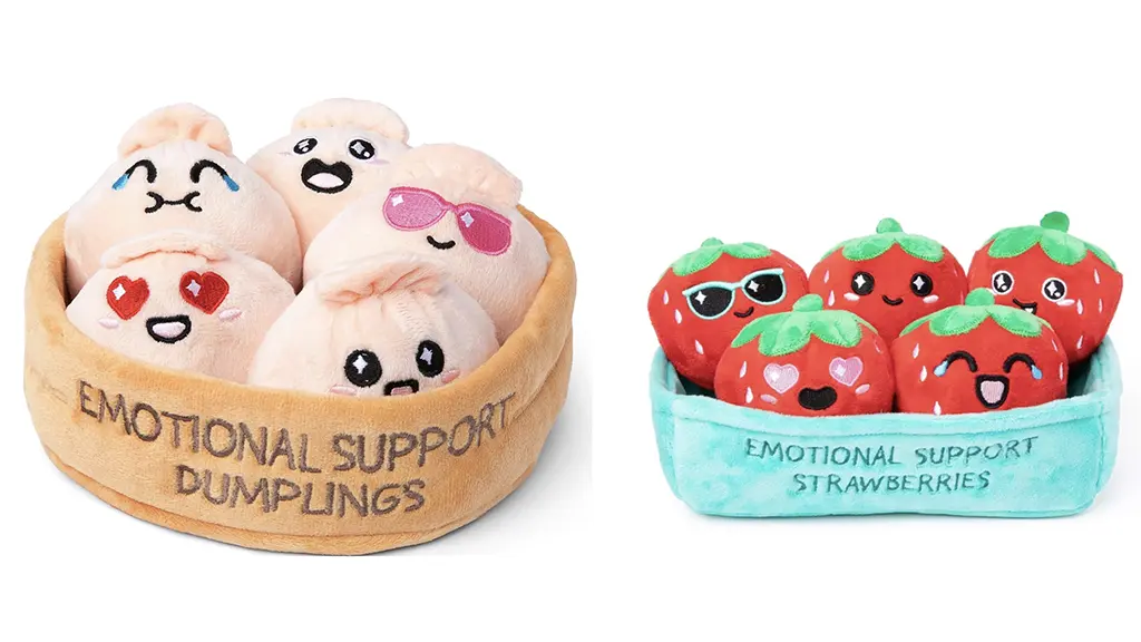 EMOTIONAL SUPPORT LINE DUMPLINGS, STRAWBERRIES AND NUGGETS - The